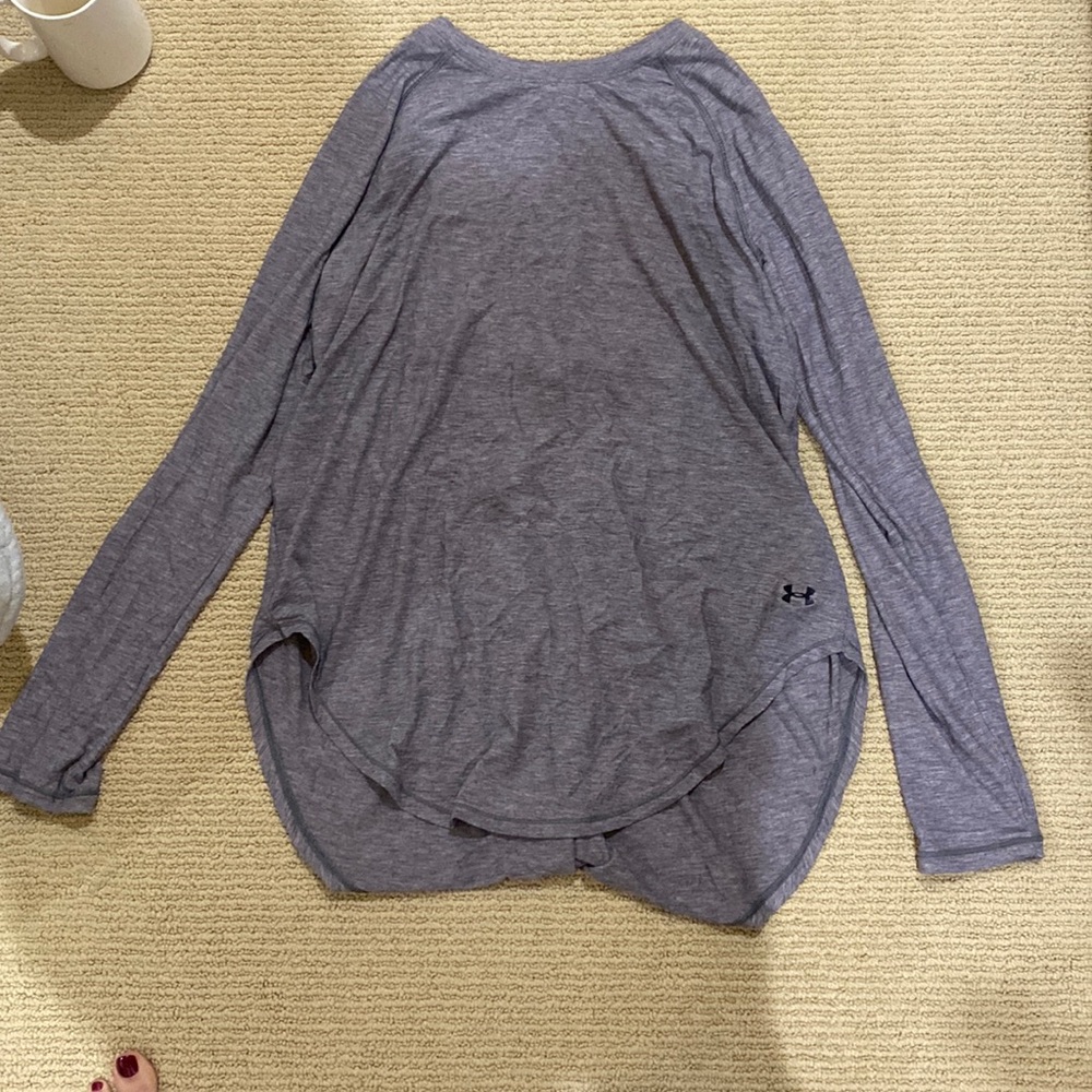 Under Armour Open Back Long Sleeve Tee Sz L